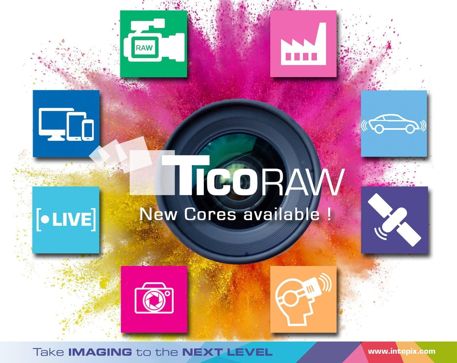 intoPIXは、TicoRAW IPコアの範囲を拡大し、より小型のアーキテクチャで幅広いイメージセンサーとカメラをサポートします。